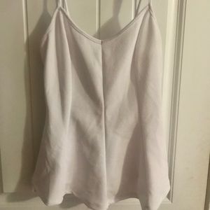 White peplum top